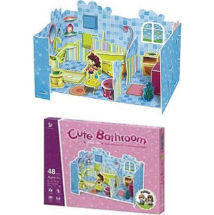Παιδικό Puzzle Next Charmland 3D Μπάνιο 48 Κομμάτια