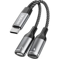Dudao 2in1 USB-C Adapter - Gray - (L13C+)