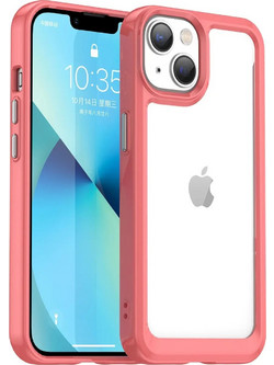 Hurtel Outer Space Back Cover Red (iPhone 14)