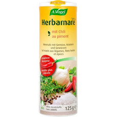 A.VOGEL Herbamare Spicy Θαλασσινό Αλάτι με Τσίλι, Λαχανικά, Αρωματικά Βότανα & Φύκη Kelp - 125gr