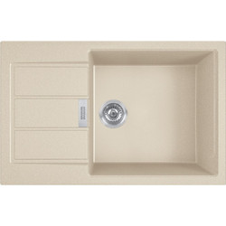 Franke Sirius 2.0 611-78 XL 500 Ένθετος Νεροχύτης Γρανίτη Αντιστρεφόμενος Beige 78x50cm