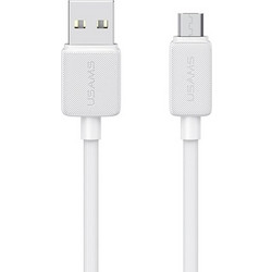 USAMS καλώδιο micro USB σε USB US-SJ690, 10W, 480Mbps, 1m, λευκό