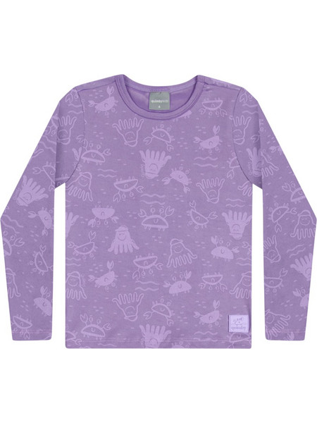 Quimby UPF 50+ Sun Protection T-Shirt (34109 Light Purple) Μωβ Βρέφος Κορίτσι Collection SU25