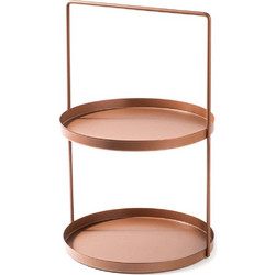 Διακοσμητική Εταζέρα Tilos 247HFM1119 Φ21x33cm Copper Aberto Design Μέταλλο