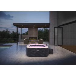 Intex Greywood Deluxe Bubble Massage 28440 Φουσκωτή Πισίνα Πλαστική με Αντλία Φίλτρου Φ196x71cm