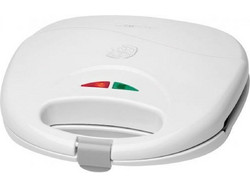 Clatronic ST 3477 Τοστιέρα για 2 Τοστ 750W Λευκή Inox