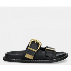 Steve Madden Δερμάτινα Γυναικεία Σανδάλια Μαύρα SM19000133-03001-05O