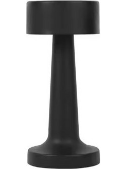 SE LED 23 AKIRA BLACK TABLE BATTERY LAMP LED RECHARGEABLE 10x23cm 3W 3000K 1000mah CHARGING TI