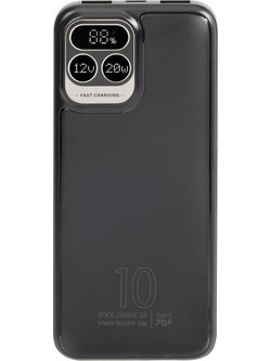 Rivacase VA2511 Power Bank 10000mAh 20W με 2 Θύρες USB-A Quick Charge 3.0 & Power Delivery Black