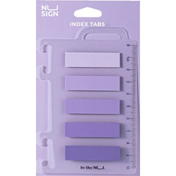DELI ΣΕΛΙΔΟΔΕΙΚΤΗΣ ΑΥΤΟΚΟΛΛΗΤΟ FILM BOPP BLISTER 5x20 ΦΥΛΛΑ 44x12mm NUSIGN ΜΩΒ