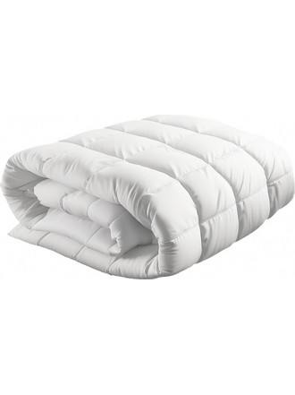 Πάπλωμα 100% βαμβ. πενιέ 233tc, 220x240cm, με γέμιση Down Like 250gsm, διπλό γαζί με γκρι φυτίλι, Fragente (2 ΤΕΜ)