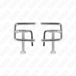 Kink Nipple Vise Clamps Silver