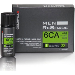 Goldwell Men Reshade Power Shot 6CA Blond Fonce Ανδρική Μόνιμη Βαφή Μαλλιών Χωρίς Αμμωνία 4x20ml
