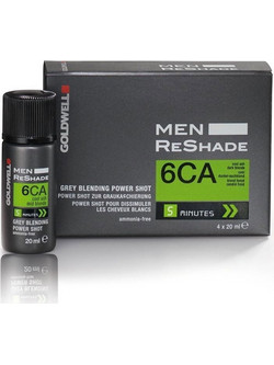 Goldwell Men Reshade Power Shot 6CA Blond Fonce Ανδρική Μόνιμη Βαφή Μαλλιών Χωρίς Αμμωνία 4x20ml