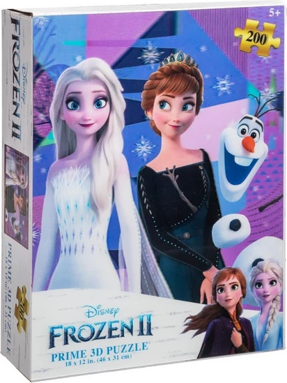 Παιδικό Puzzle Prime 3D Disney Frozen Elsa & Anna Lenticular 200 ...