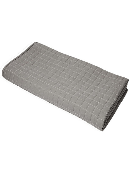 Κουβερλί μικροφίμπρας 100gsm 270x230cm γέμιση polyester 100gsm καπιτονέ 2 5x2 5cm γκρι Fragente - Σετ 3 c497516
