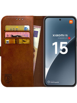 Θήκη Xiaomi 15 Rosso Element PU Πορτοφόλι - Brown (8719246468483)