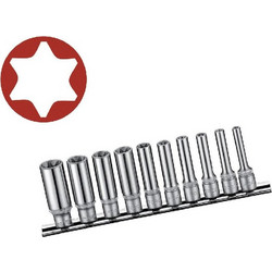 Καρυδακια Torx Θηλυκα Μακρια 1/4 Σετ 10 Τεμ. Force (21016D)