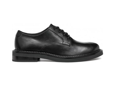 Geox WOMEN'S OXFORD SHOE SERILDA D46WYE 00043 BLACK LEATHER Geox