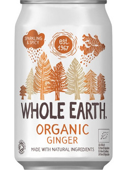 Ανθρακούχο ποτό Τζίντζερ Whole Earth (330ml) - M0701033 Βιολογικό προϊόν