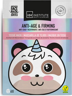 IDC Institute Vegan Cute Animals Anti Age & Firming Sheet Μάσκα Προσώπου για Αντιγήρανση 25gr