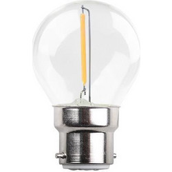 ΛΑΜΠΑ LED ΣΦΑΙΡΙΚΗ FILAMENT 1W B22 3000K 220-240V EUROLAMP - 147-78268