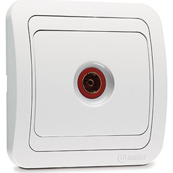 Πρίζα TV Τερματική Λευκή Makel Mimoza - 12027