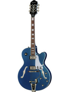 Epiphone Emperor Swingster Ηλεκτρική Κιθάρα Hollow με HH Μαγνήτες και Ταστιέρα Indian Laurel Delta Blue Metallic