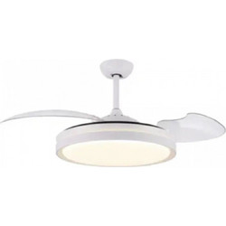 Rixme RZ.FL-200W Ανεμιστήρας Οροφής 200W με Φως & Τηλεχειριστήριο Λευκός