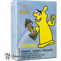 Amor Strong Προφυλακτικά με Λιπαντικό 3τμχ