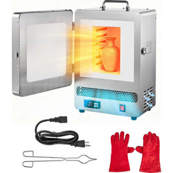 VEVOR Ηλεκτρικός Φούρνος Τήξης 1650W με PID Έλεγχο Θερμοκρασίας έως 1200C για Χυτά Κεριά, Πηλό, Μέταλλα και Κεραμικά ZMKXXDL1500WR2XUO001V2