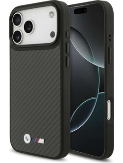 Θήκη BMW για Apple iPhone 17 Pro Max / iPhone 18 Pro Max με Υποστήριξη MagSafe (Kevlar Matt) σε Μαύρο Χρώμα