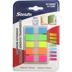 Stelan Αυτοκόλλητοι σελιδοδείκτες 5 Χρώματα 44x12mm