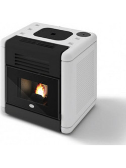 Eva Calor Dado White Σόμπα Pellet Αερόθερμη 8kW
