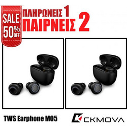 2X CKMOVA MO5-B TWS Bluetooth Earphones - Black
