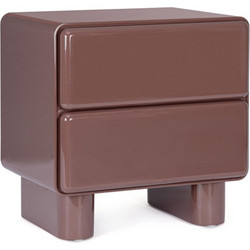 Bizzotto Otilia Κομοδίνο Mdf Κεραμιδί 56,5x42,5x56,5