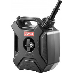 Δοχείο καυσίμου VEVOR, 5 L, δοχείο αερίου με στόμιο και βραχίονα που κλειδώνει, Μέγιστος ρυθμός ροής 15 L/min, Ασφαλές και στεγανό, φορητό επίπεδο δοχείο υγρού για τα περισσότερα αυτοκίνητα ATV UTV μο