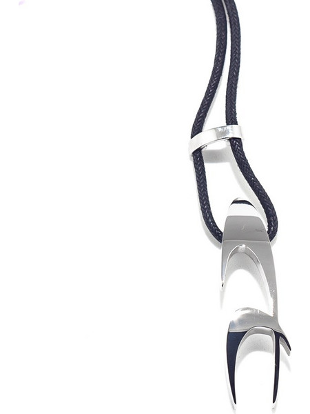 Chronotech Κολιέ από Ατσάλι Ασημί 1810080501