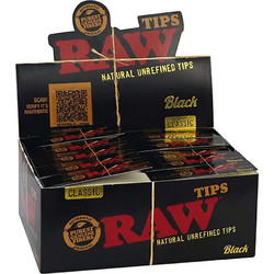 RAW Black Slim Tips Box50