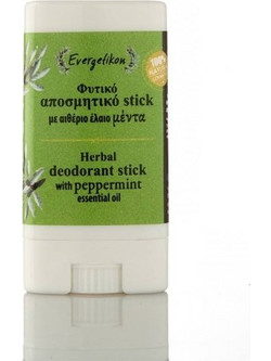 Evergetikon Peppermint Φυσικό Αποσμητικό Stick Χωρίς Αλουμίνιο 100gr