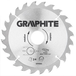 GRAPHITE Δίσκος ξύλου 165mmx30mm 24Δ 57H650