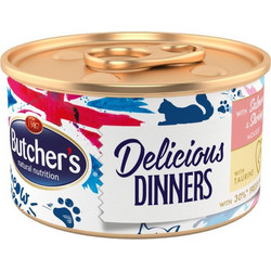Butcher's Classic Delicious Dinners Mousse Salmon & Prawns 85gr