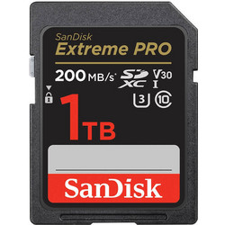 Sandisk Extreme Pro SDXC 1TB Class 10 U3 V30 UHS-I 200MB/s