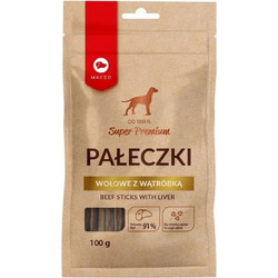 Maced Beef Sticks with Liver 100gr