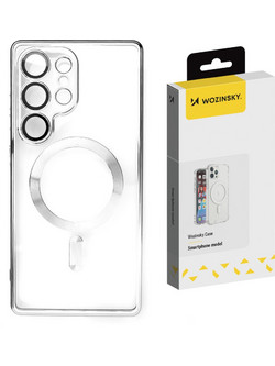 Wozinsky Electroplated Magsafe case for Samsung Galaxy S24 FE - silver