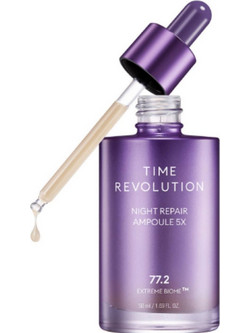 Missha Time Revolution Night Repair Ampoule 5x Serum Προσώπου για Ανάπλαση 50ml