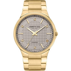 Kenneth Cole Ανδρικό Ρολόι με Χρυσό Μεταλλικό Μπρασελέ KCWGG2124902