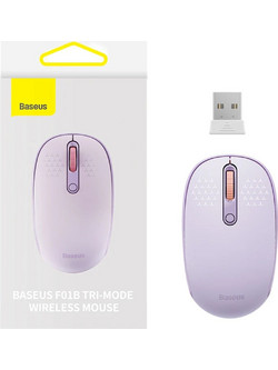 Baseus F01B Ασύρματο Bluetooth Mini Ποντίκι Purple