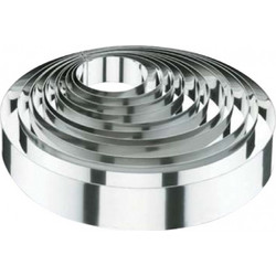 Τσέρκι στρογγυλό Κουπάτ, Inox, φ14x5cm (4 ΤΕΜ)