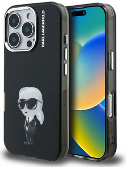 Karl Lagerfeld IML Aquarelle Karl & Logo MagSafe Θήκη Black (iPhone 16 Pro Max)
